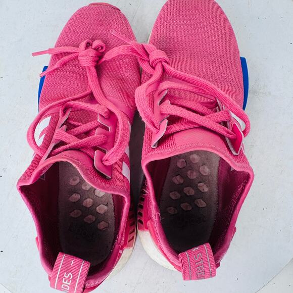 Adidas NMD R1 Running Shoes Sneakers Lace Up Low Top FX7073 Pink Womens Size 7.5 - Picture 7 of 10